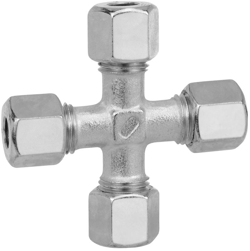Verschraubung KL 8 x 8 x 8 x 8 verzinkt