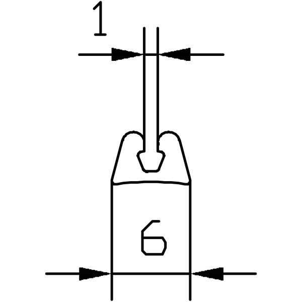 Estorfer Unterlegprofil E 335, schwarz, Länge 10 m ~ 212/058