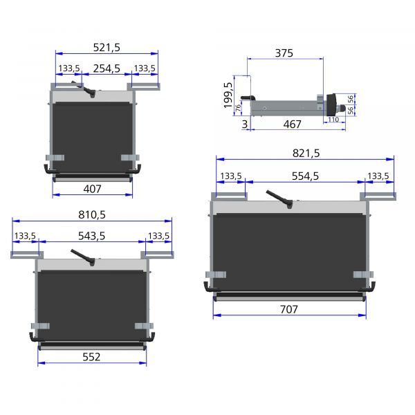 Thule® Slide-Out Step G2 12V VW Crafter, Breite 700 mm ~ 89 355