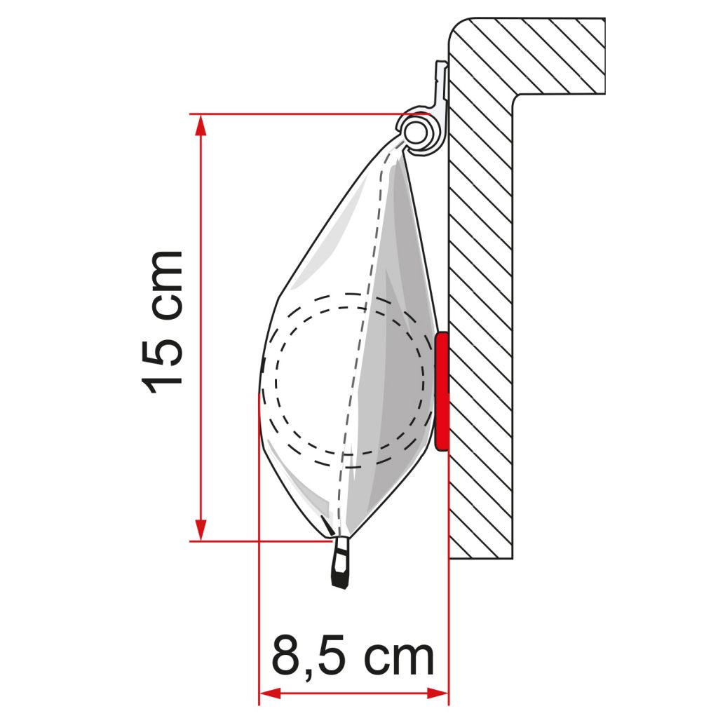 Fiamma® Caravanstore 255, Royal Blue, Auszug: 225 cm ~ 071/992