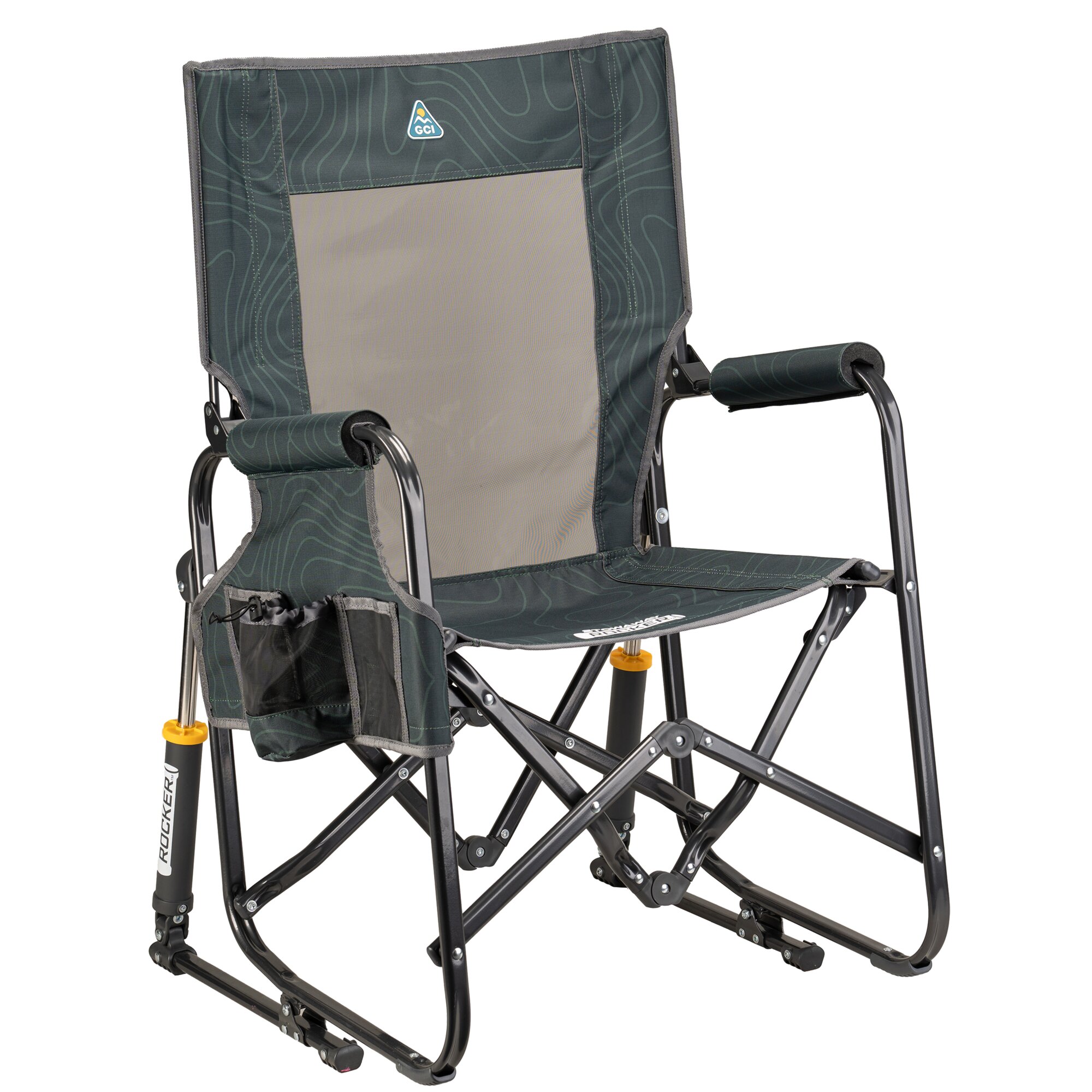 GCI Outdoor Schaukelstuhl Stowaway Rocker™, dunkelgrün ~ 601/429