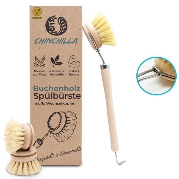 Chinchilla Spülbürste, Set 4-tlg. ~ 550/867