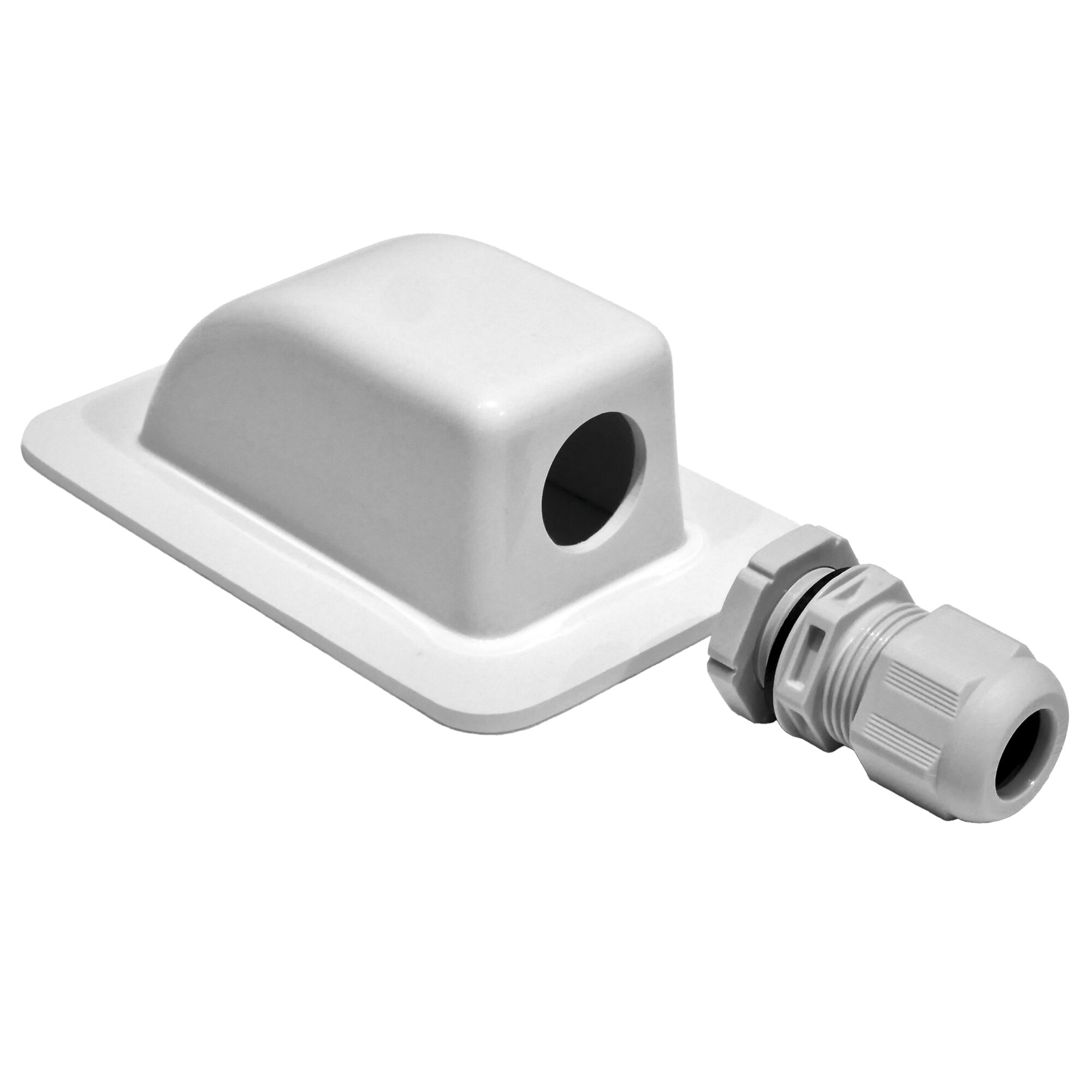 SOLARA® Dachdurchführung 1 Ausgang, weiß ~ 323/576