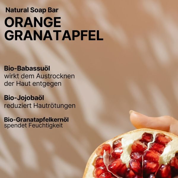 truemorrow Hand- und Hautpflegeseife Orange-Granatapfel ~ 450/254