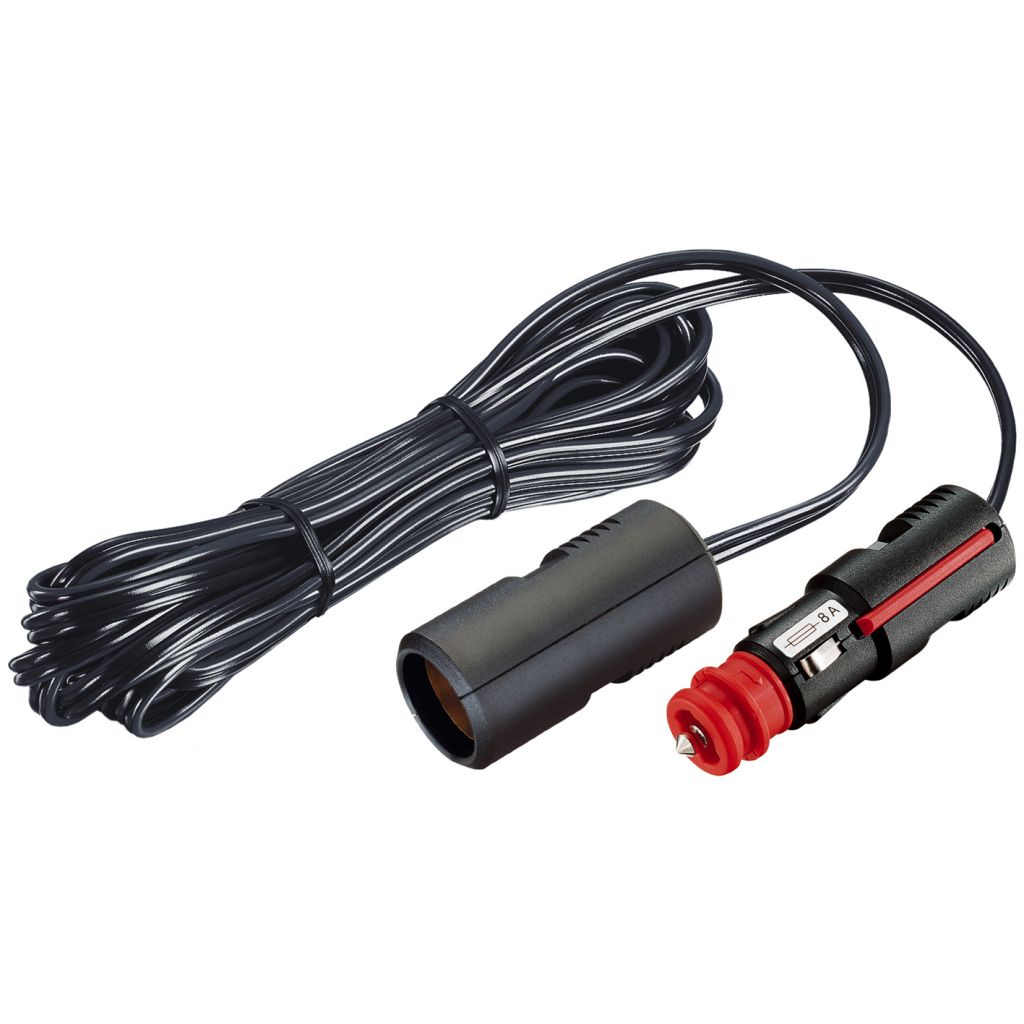 Pro Car Verlängerungskabel 4 m mit 8 A Sicherheits-Universalstecker; 12 V / 24 V  ~ 324/087